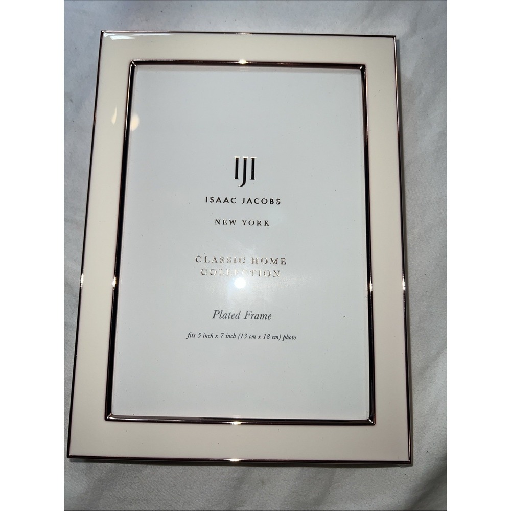 Issac Jacobs Classic Home Collection Plated Frame 5x7 Inch Rose Gold Plated